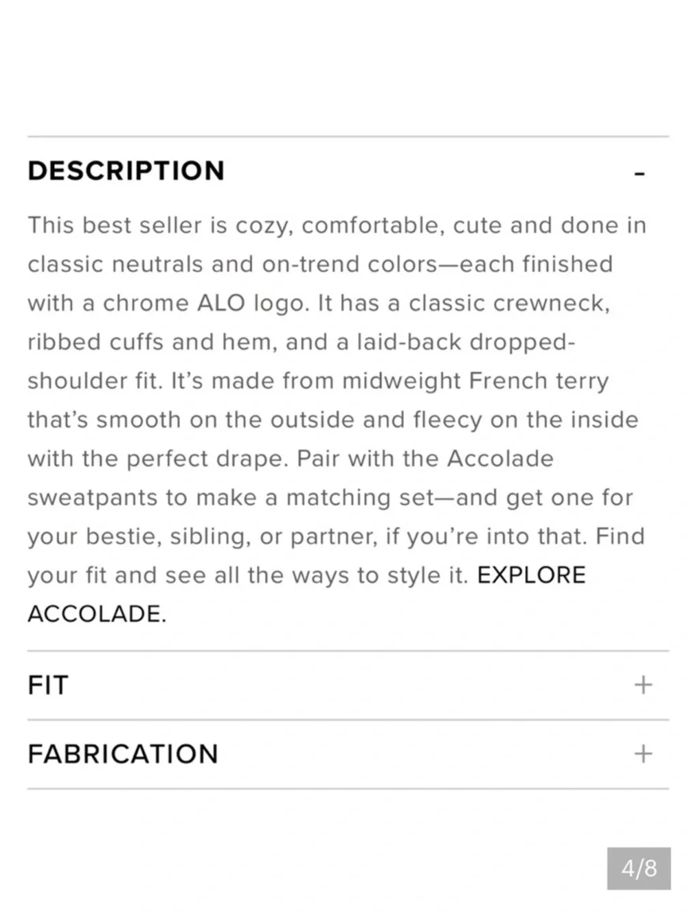 ALO Accolade Crew Pullover - Picture 2 of 5